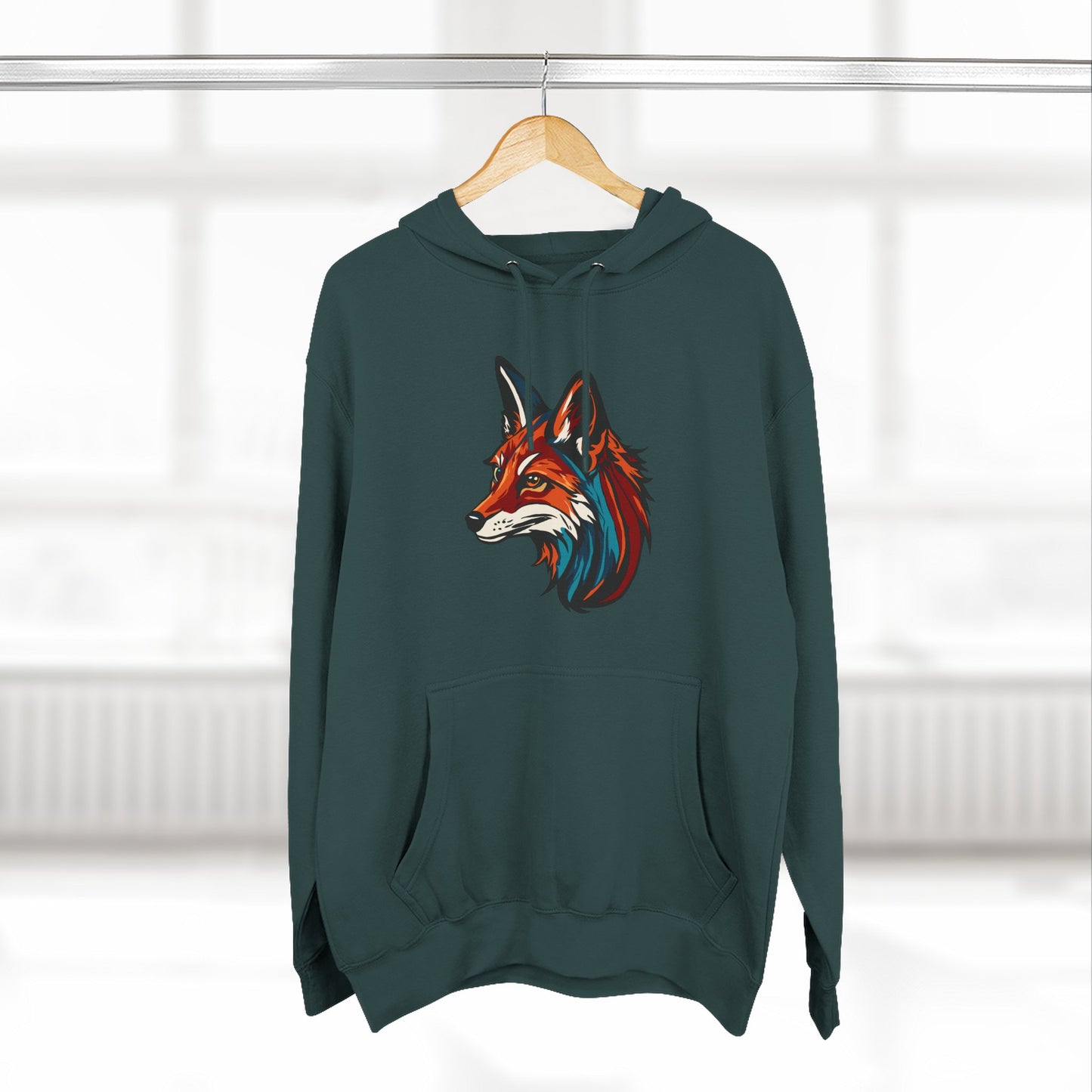 Red Fox Icon - Fleece Hoodie