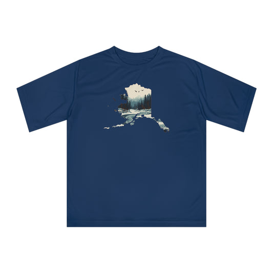 Hand-drawn ice-olate river t-shirt — original wildlife art by Kayanna Healy at Neo Native