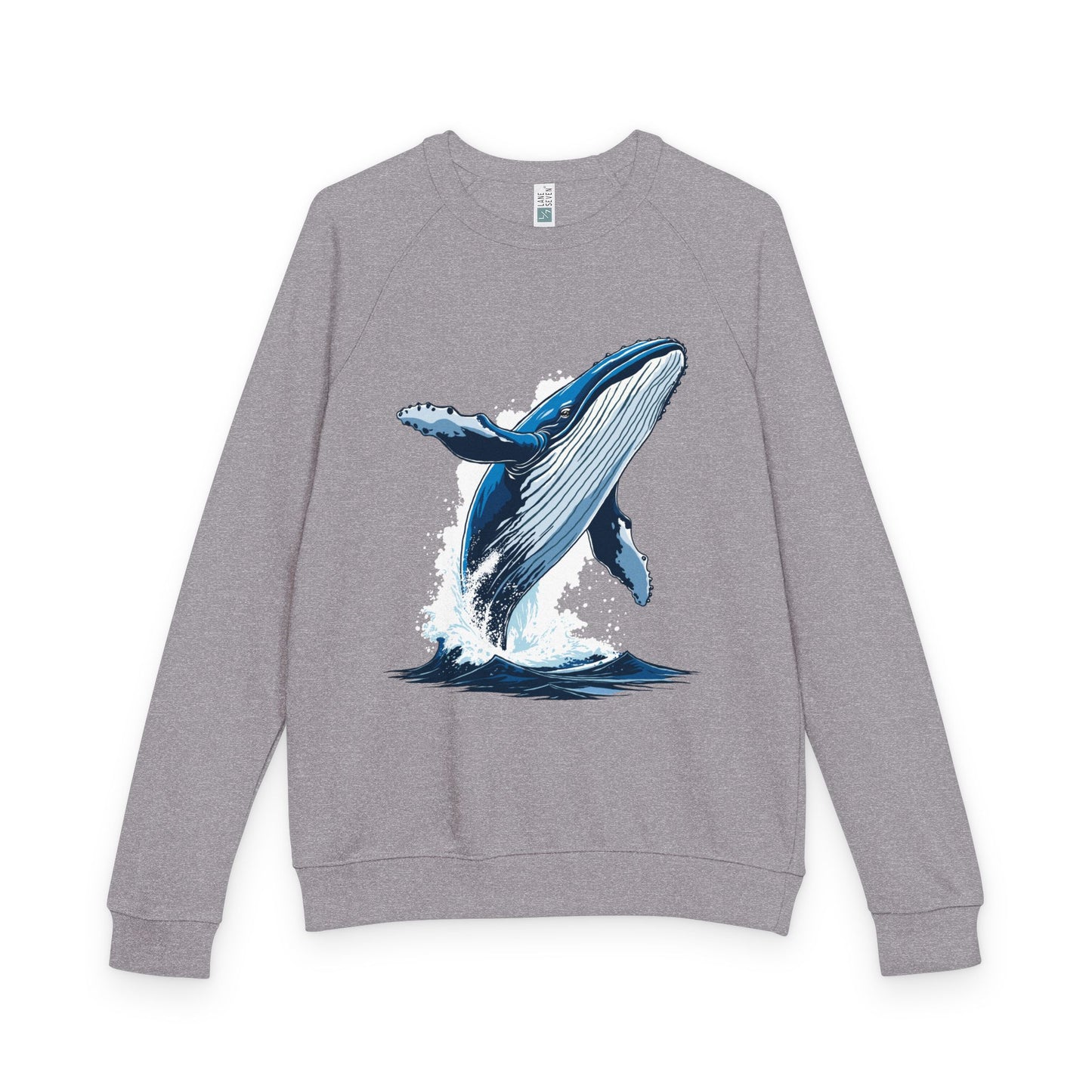 Humpback Whale - French Terry Raglan Crewneck