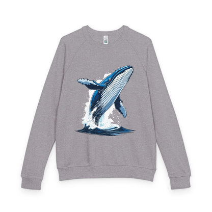 Humpback Whale - French Terry Raglan Crewneck