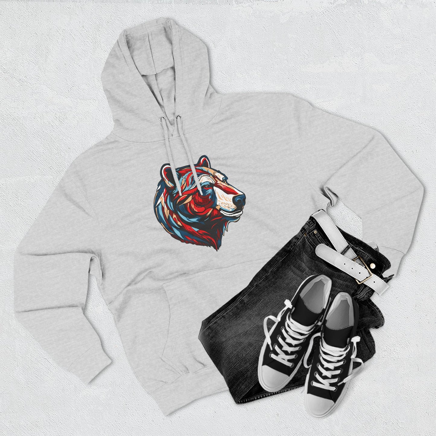 Polar Bear Icon - Fleece Hoodie