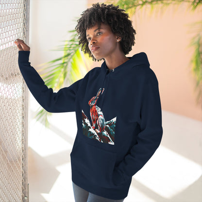 Snowshoe Hare Icon - Fleece Hoodie