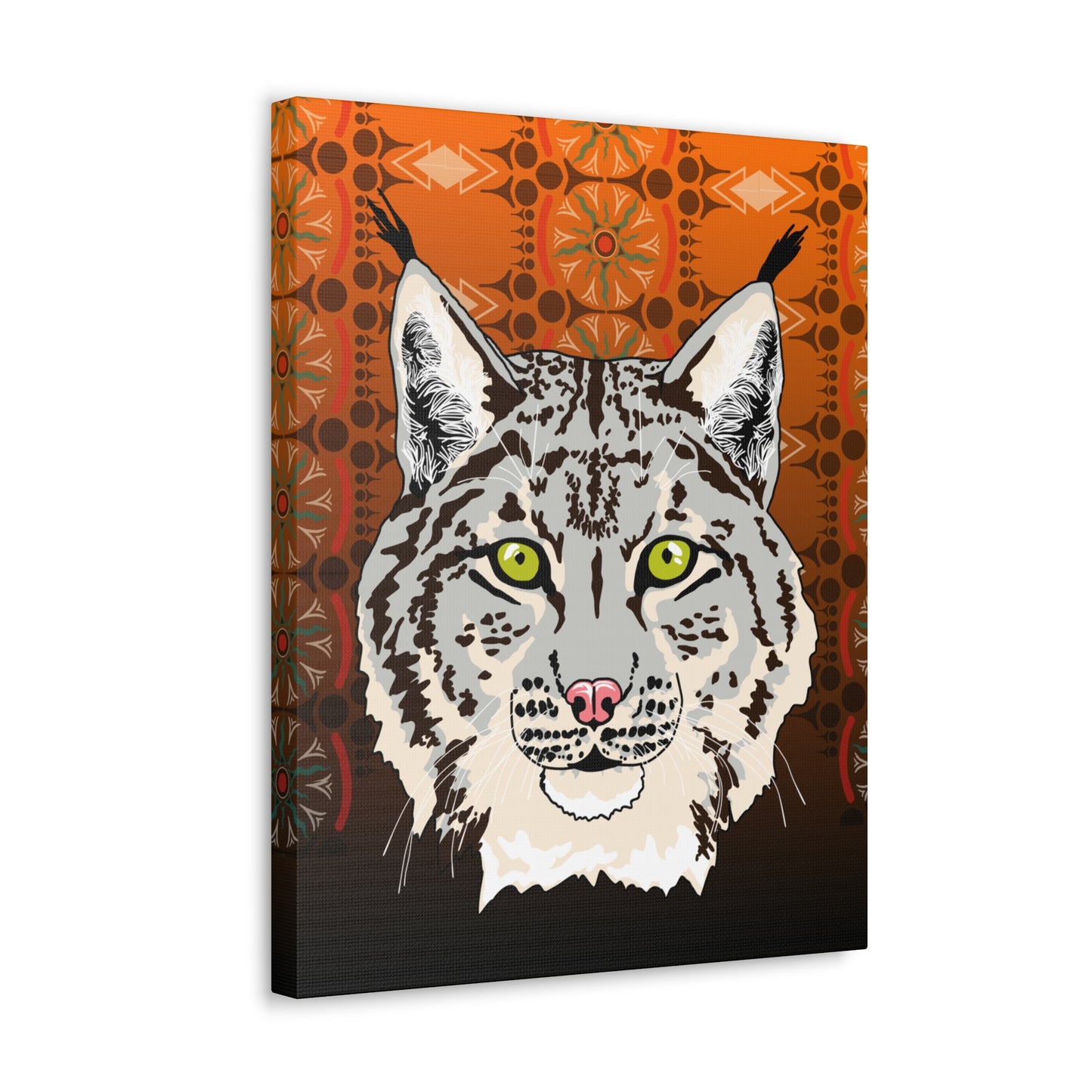 Lynx Portrait (gray) Canvas