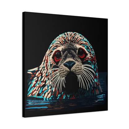 Harbor Seal Icon Canvas