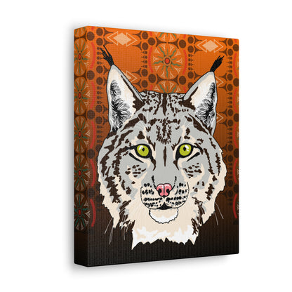 Lynx Portrait (gray) Canvas