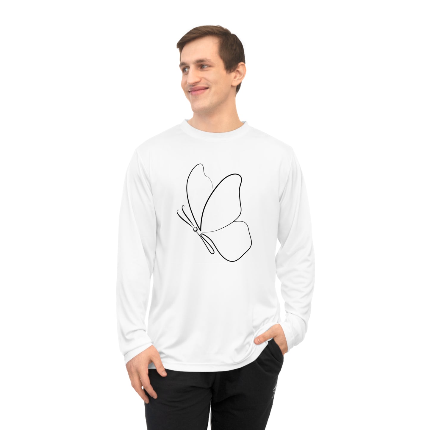 Butterfly Silhouette Long-Sleeve (Performance)