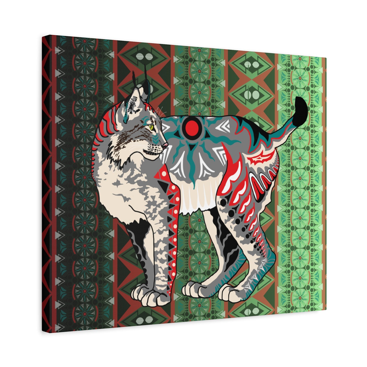 Gray Lynx Canvas
