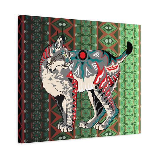 Gray Lynx Canvas