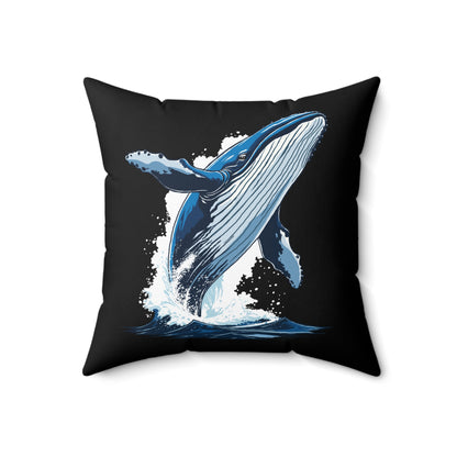 Orca and Humpback Whale - Square Pillow