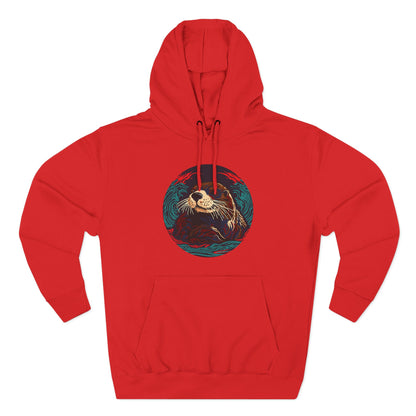 Sea Otter Icon - Fleece Hoodie