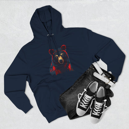 Black Bear Icon - Fleece Hoodie