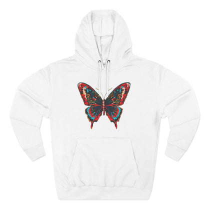 Hand-drawn butterfly icon hoodie — original wildlife art by Kayanna Healy at Neo Native