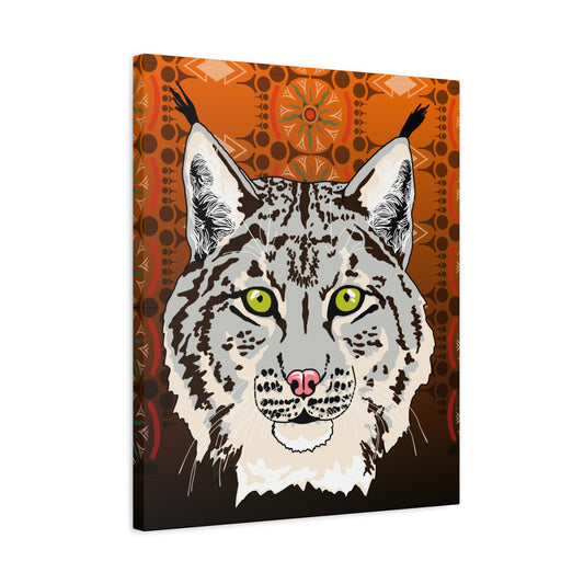 Lynx Portrait (gray) Canvas