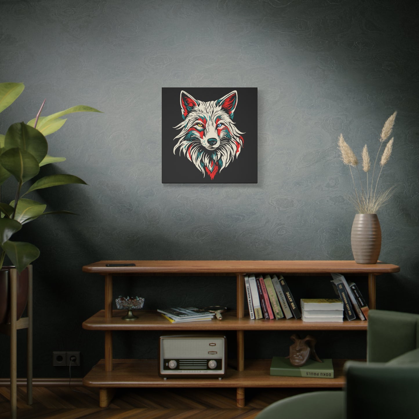 Arctic Fox Icon Canvas