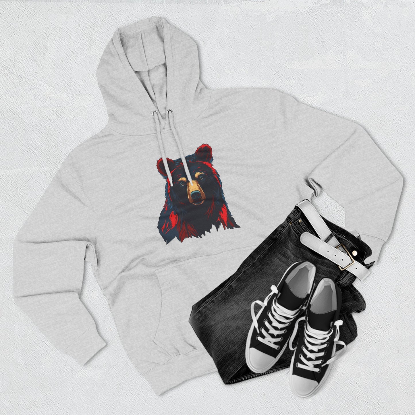 Black Bear Icon - Fleece Hoodie