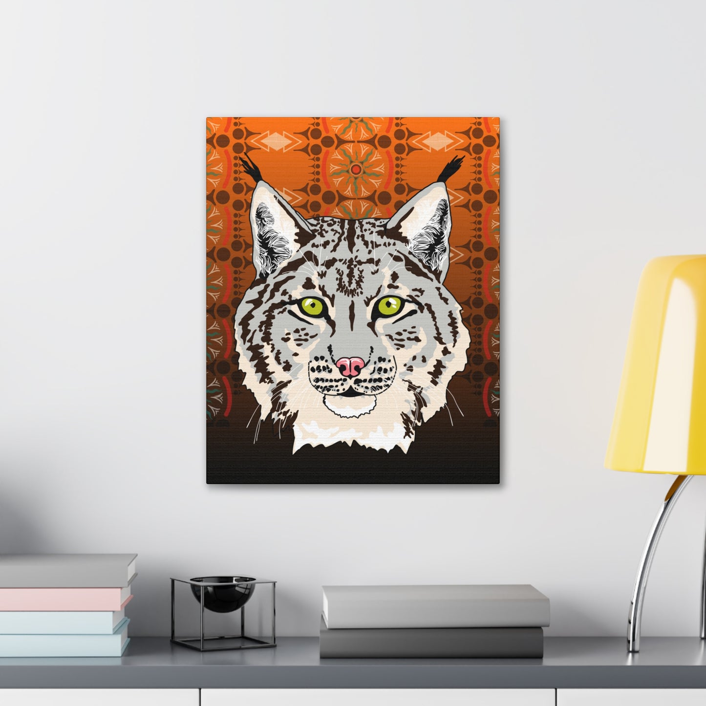 Lynx Portrait (gray) Canvas