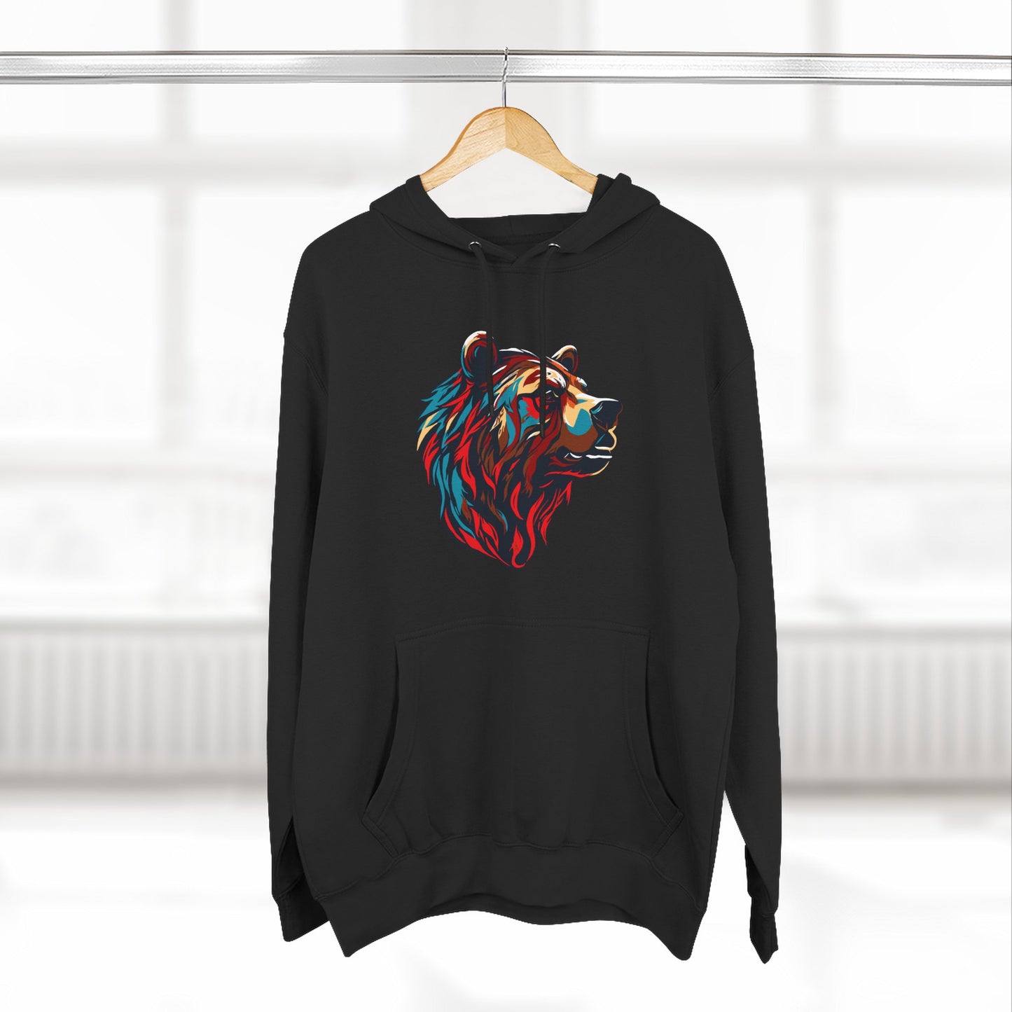Grizzly Bear Icon - Fleece Hoodie