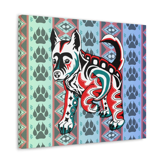 White Wolf Pup Canvas
