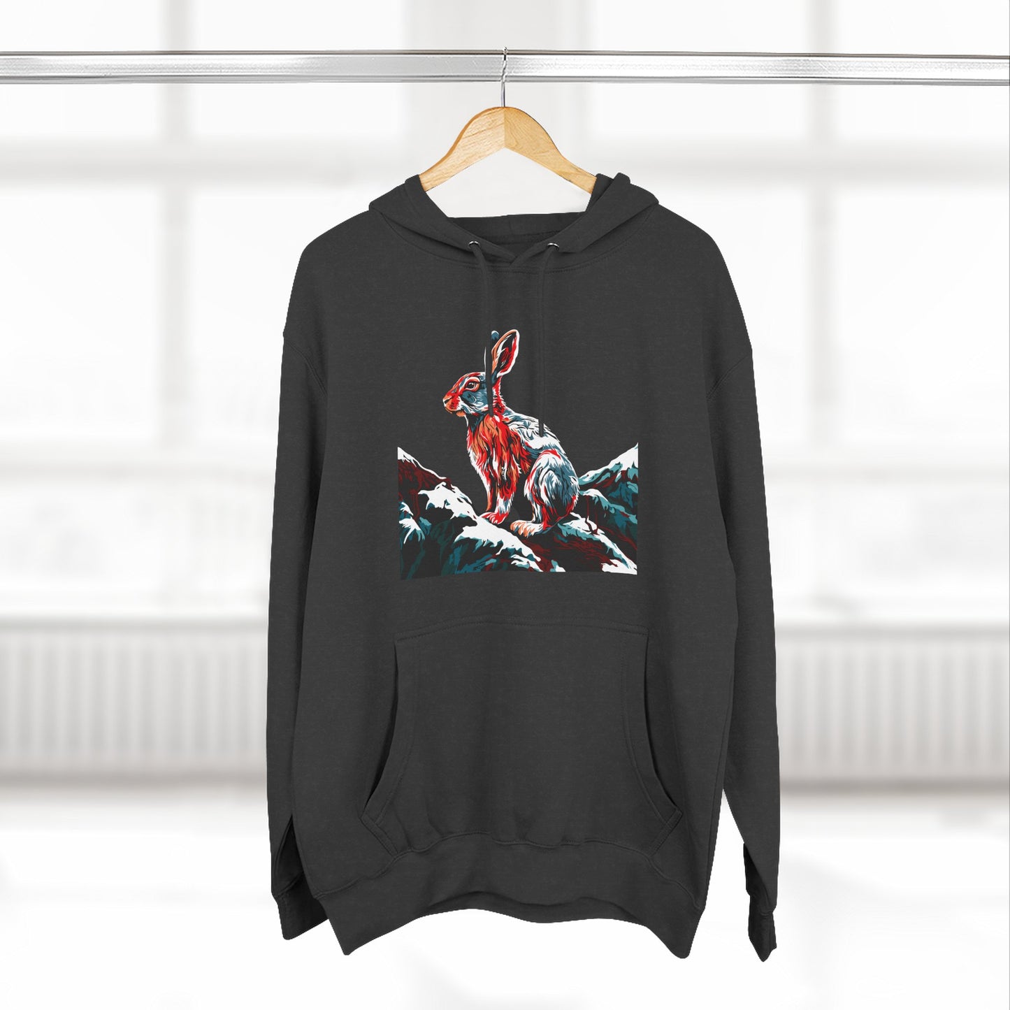 Snowshoe Hare Icon - Fleece Hoodie