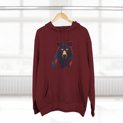 Black Bear Icon - Fleece Hoodie