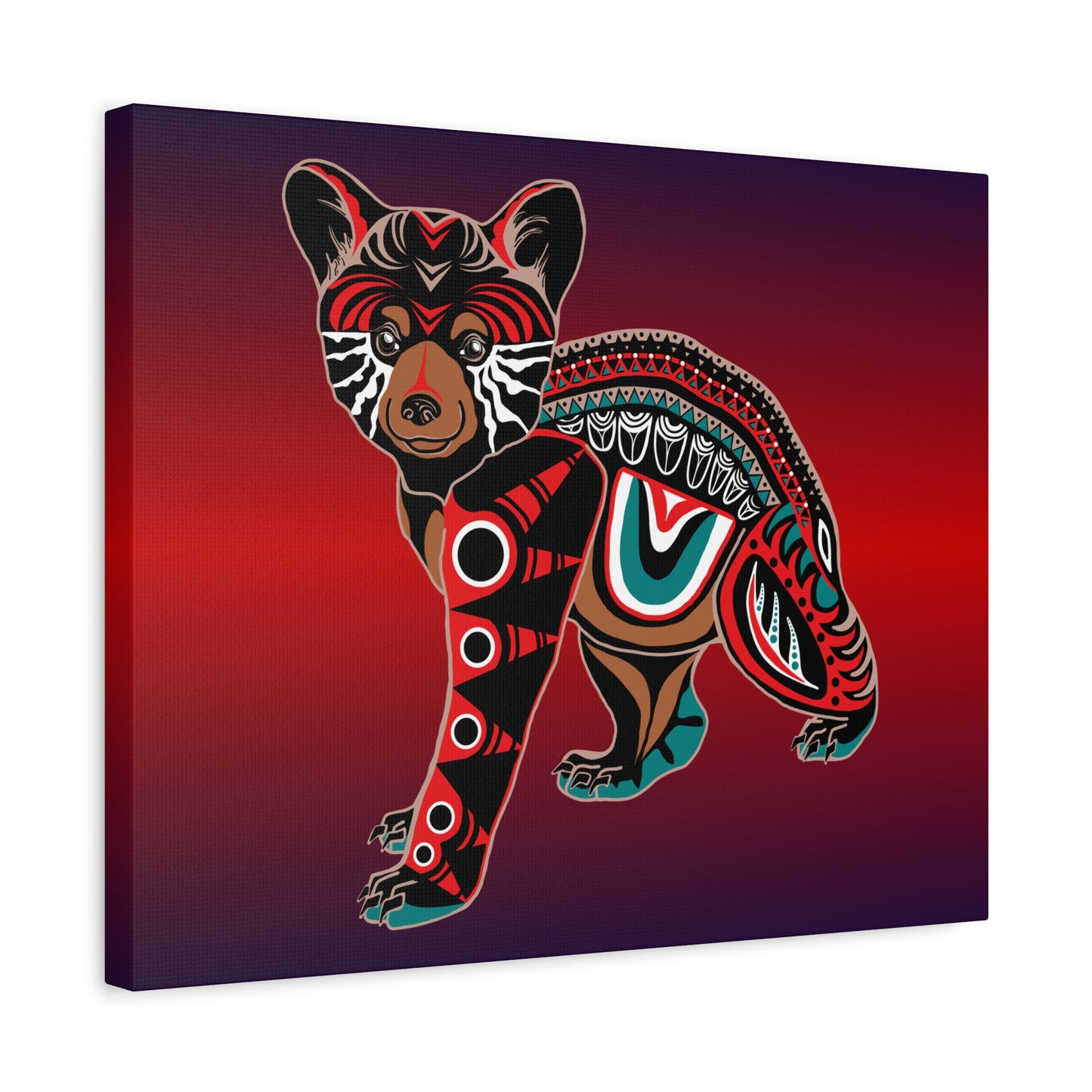Black Bear Cub Canvas