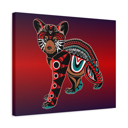 Black Bear Cub Canvas