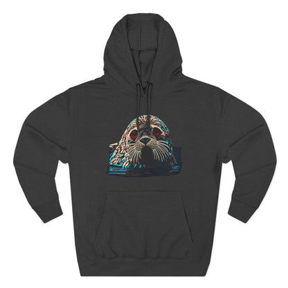 Harbor Seal Icon - Fleece Hoodie