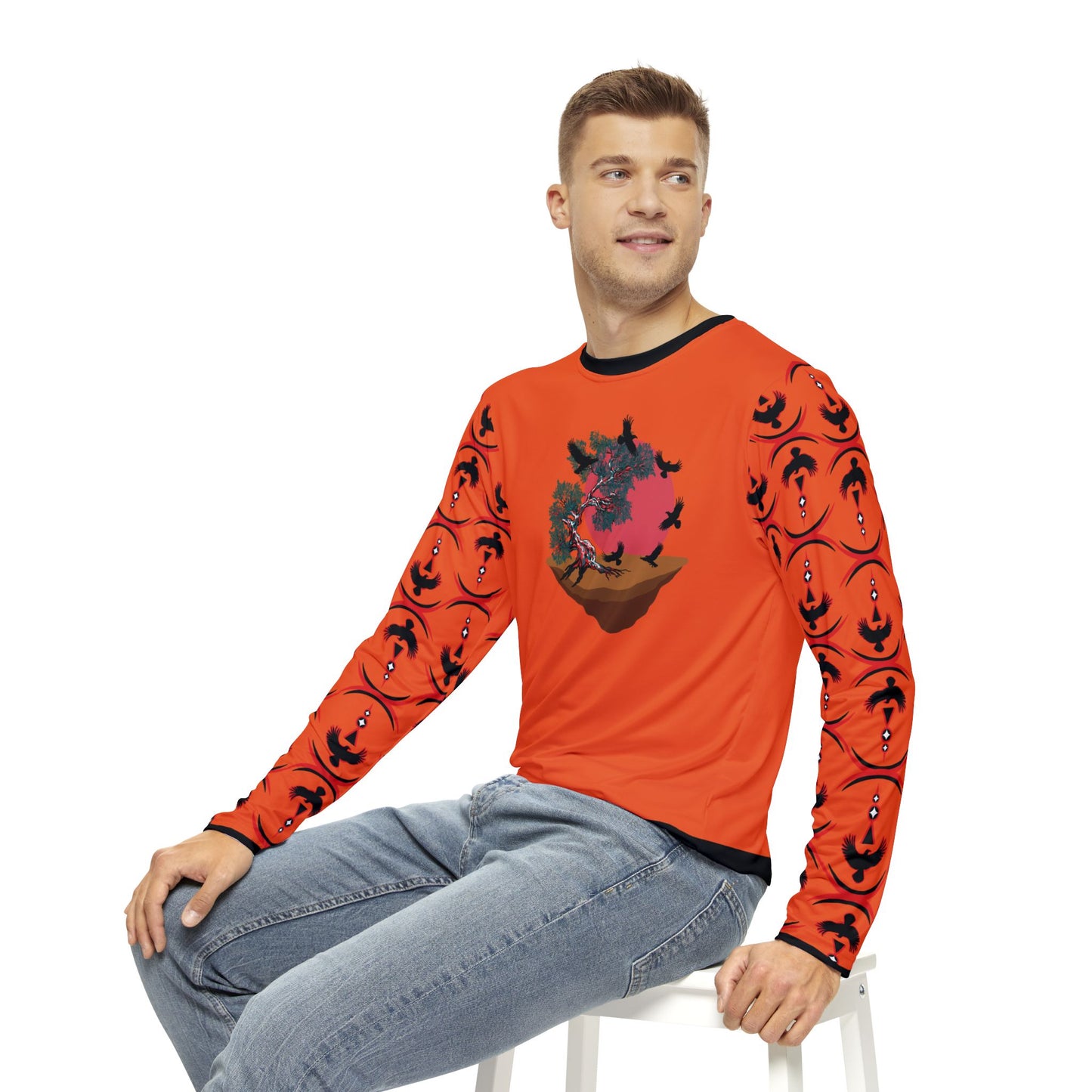 Orange Raven Cycle Long-Sleeve