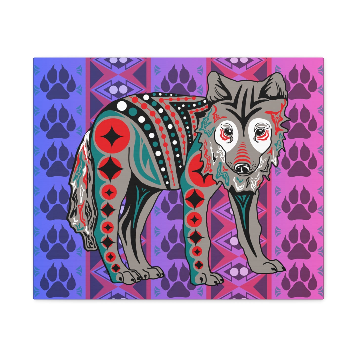 Gray Wolf Pup Canvas