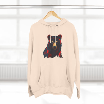 Black Bear Icon - Fleece Hoodie