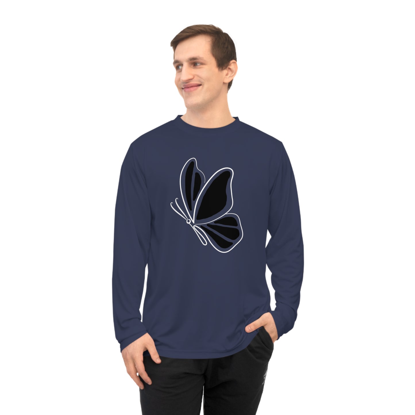 Butterfly Silhouette Long-Sleeve (Performance)