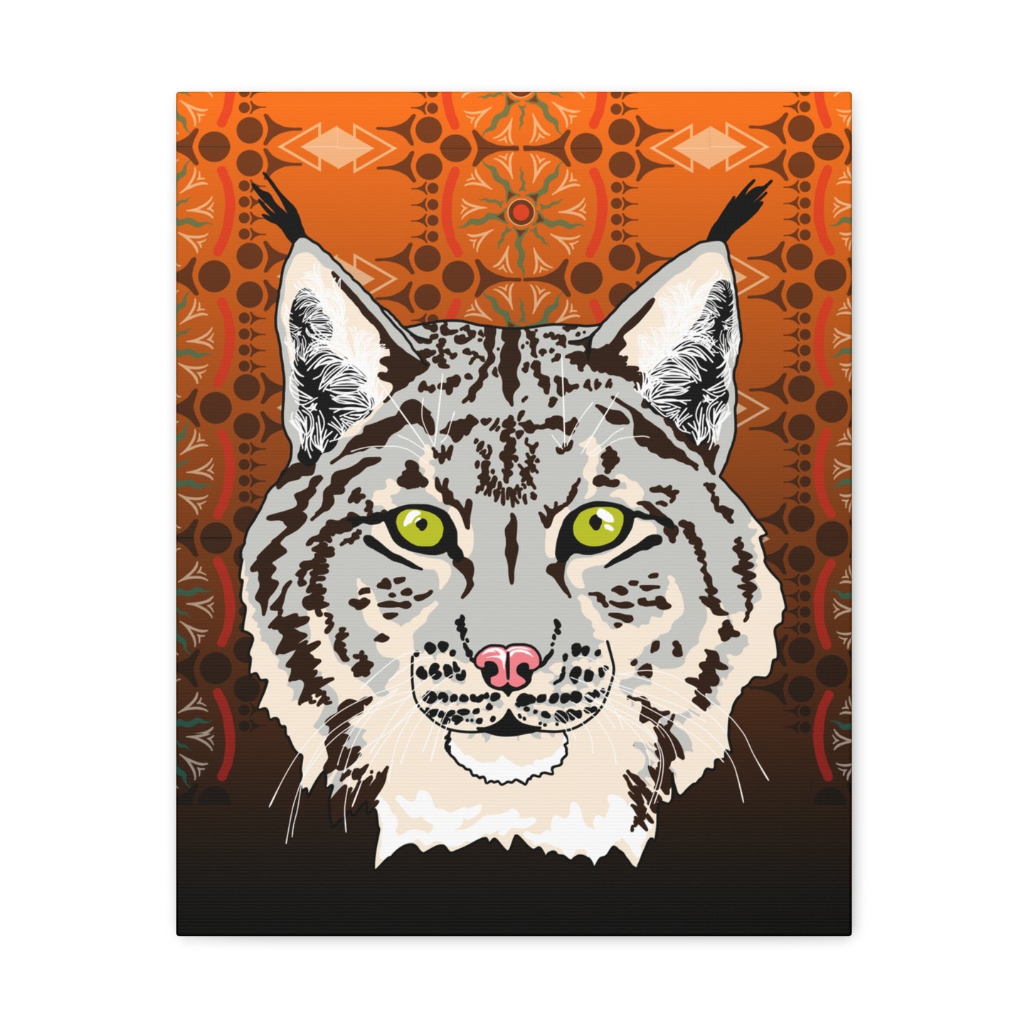 Lynx Portrait (gray) Canvas