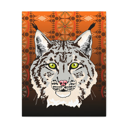 Lynx Portrait (gray) Canvas