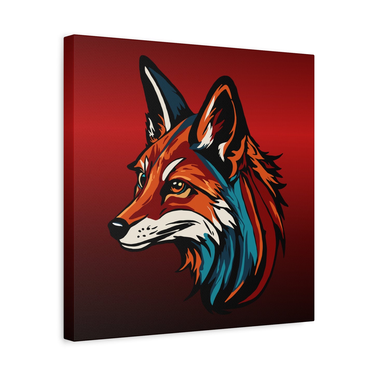Red Fox Icon Canvas