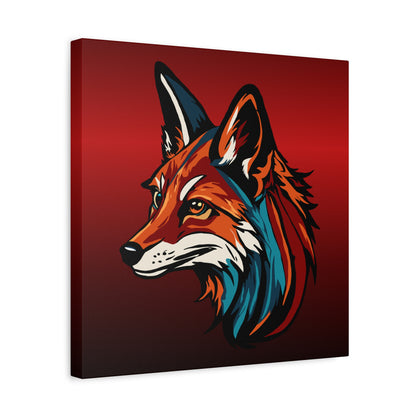 Red Fox Icon Canvas