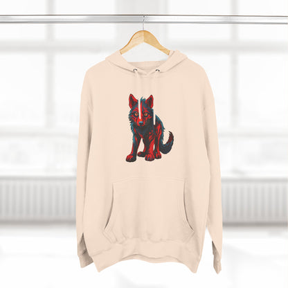 Wolf Pup Icon - Fleece Hoodie