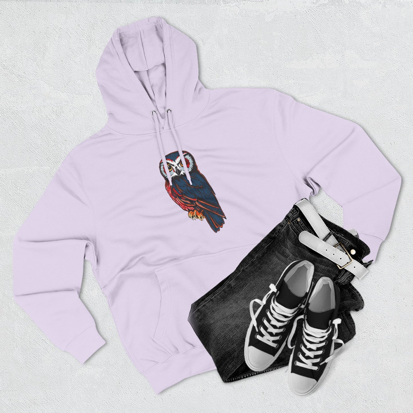 Saw-Whet Owl Icon - Fleece Hoodie