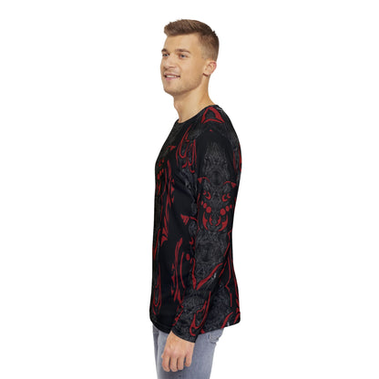 Inked Summit Pattern Long-Sleeve