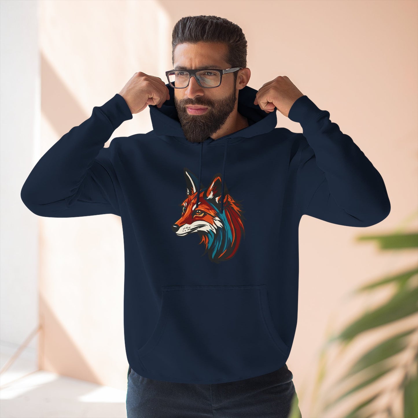 Red Fox Icon - Fleece Hoodie