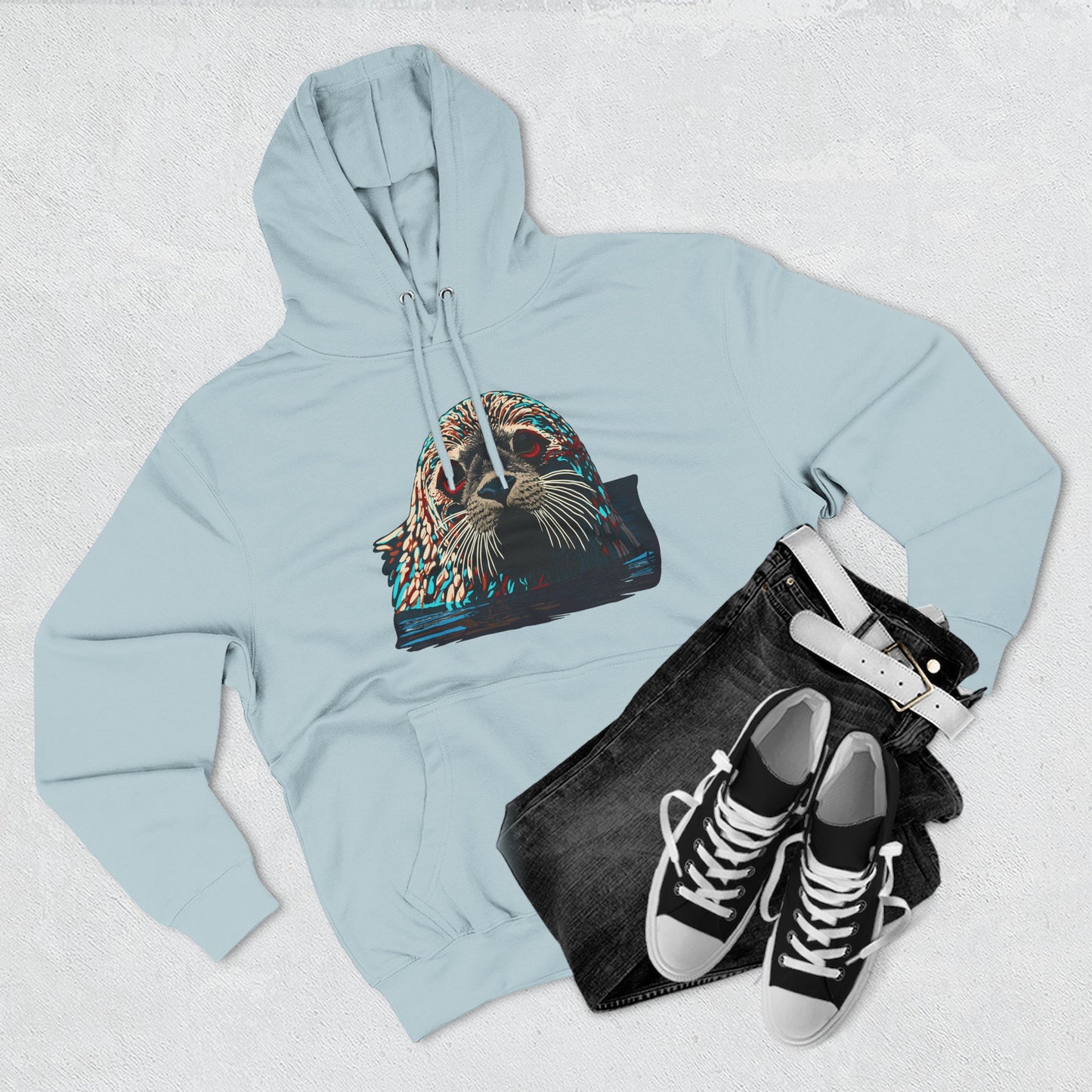 Harbor Seal Icon - Fleece Hoodie