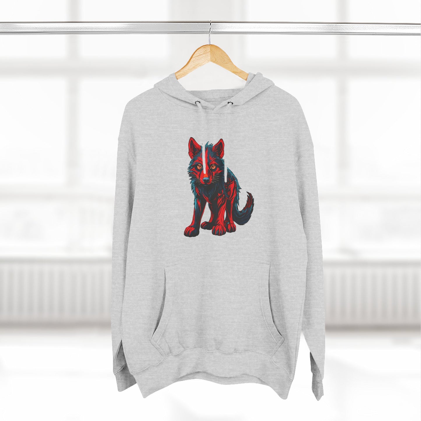 Wolf Pup Icon - Fleece Hoodie