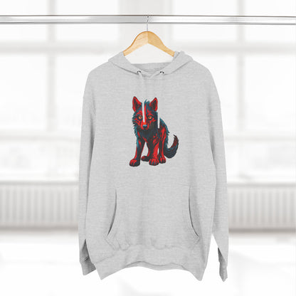 Wolf Pup Icon - Fleece Hoodie