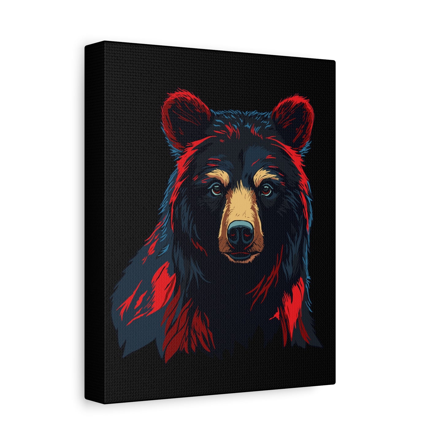 Black Bear Icon Canvas