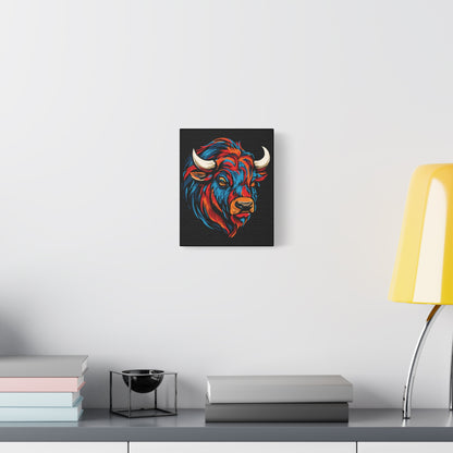 Bison Icon Canvas