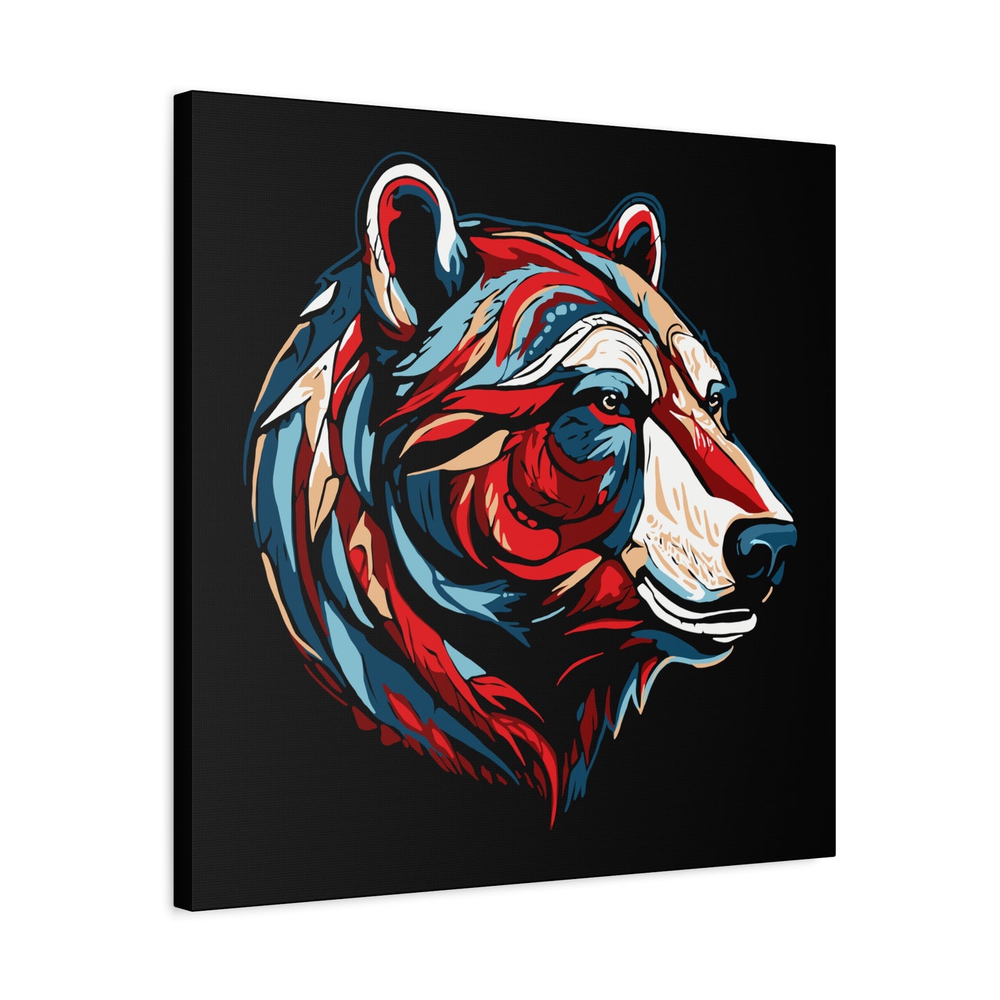 Polar Bear Icon Canvas
