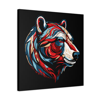 Polar Bear Icon Canvas