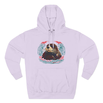 Sea Otter Icon - Fleece Hoodie