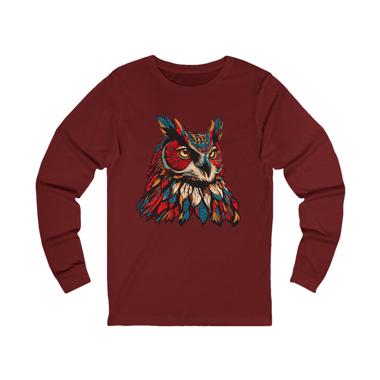 Great Horned Owl Icon - Long-Sleeve Tee