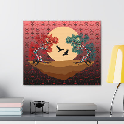 Raven Treescape Canvas