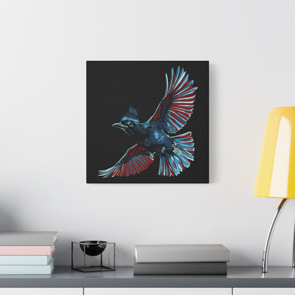Steller's Jay Icon Canvas